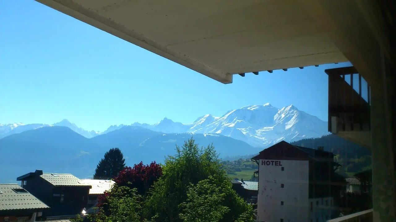 Vue Mont Blanc et toute la chaîne Combloux France